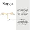 imageMartha Stewart Three Strand Pearl and Crystal Necklace In Gold 18 Inches For Women