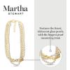 imageMartha Stewart Three Twisted Strand Pearl and Chain Necklace In Gold Long For Women