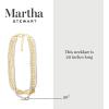 imageMartha Stewart Three Twisted Strand Pearl and Chain Necklace In Gold Long For Women