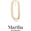 imageMartha Stewart Three Twisted Strand Pearl and Chain Necklace In Gold Long For Women