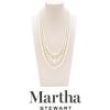 imageMartha Stewart Traditional Three Strand Pearl Necklace In Gold For Women