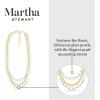 imageMartha Stewart Traditional Three Strand Pearl and Ball Necklace In Gold For Women