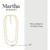 imageMartha Stewart Two Strand Pearl and Gold Ball Necklace 20 Inches For Women