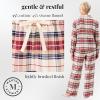 imageMartha Stewart Womens Flannel Pajama Set  CabinInspired 2Piece Sleepwear with Notch Collar Soft ampamp Cozy Fabric