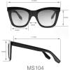 imageMartha Stewart Womens Ms104 Classic Uv400 Protective Square Cat Eye SunglassesTimeless Gifts for Her 50mmBlack and Tortoise