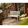 imageMartha Stewart by POLYWOOD Chinoiserie 48 Garden Bench in WhiteMahogany