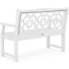 imageMartha Stewart by POLYWOOD Chinoiserie 48 Garden Bench in WhiteWhite