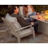 imageMartha Stewart by POLYWOOD Chinoiserie 5Piece Deep Seating Set with Fire Pit Table SandGlacier SpaSand  Ash Charcoal