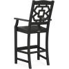 imageMartha Stewart by POLYWOOD Chinoiserie 9Piece Square Bar Set with Trestle Legs SandBlack