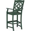 imageMartha Stewart by POLYWOOD Chinoiserie 9Piece Square Bar Set with Trestle Legs SandGreen