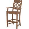 imageMartha Stewart by POLYWOOD Chinoiserie 9Piece Square Bar Set with Trestle Legs SandTeak