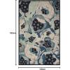 imageMartha Stewart x SAFAVIEH Area Rug Collection  3 x 5 Red Handmade Wool Ideal for Living Room Bedroom Foyer Accent Space MSR4872ABlue