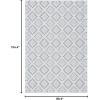 imageMartha Stewart x SAFAVIEH Outdoor Area Rug Collection  67quot x 87quot Ivory ampamp Grey Weather Resistant ampamp Washable Ideal for Patio Backyard Mudroom Deck Dining Space MSRO307FIvoryGrey