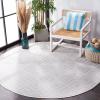 imageMartha Stewart x SAFAVIEH Outdoor Area Rug Collection  67quot x 87quot Ivory ampamp Grey Weather Resistant ampamp Washable Ideal for Patio Backyard Mudroom Deck Dining Space MSRO307FIvoryGrey