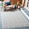 imageMartha Stewart x SAFAVIEH Outdoor Area Rug Collection  67quot x 87quot Ivory ampamp Grey Weather Resistant ampamp Washable Ideal for Patio Backyard Mudroom Deck Dining Space MSRO307FIvoryGrey