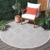 imageMartha Stewart x SAFAVIEH Outdoor Area Rug Collection  8 x 10 Grey ampamp Light Grey Weather Resistant ampamp Washable Ideal for Patio Backyard Mudroom Deck Dining Space MSRO226FGreyLight Grey