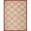 imageMartha Stewart x SAFAVIEH Outdoor Area Rug Collection  8 x 112quot Cream ampamp Green Weather Resistant ampamp Washable Ideal for Patio Backyard Mudroom Deck Dining Space MSR425214CremeRed