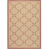 imageMartha Stewart x SAFAVIEH Outdoor Area Rug Collection  8 x 112quot Cream ampamp Green Weather Resistant ampamp Washable Ideal for Patio Backyard Mudroom Deck Dining Space MSR425214CremeRed