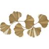imageMadison Park Wall Art Living Room Dcor Faye Metal Foil Ginkgo Leaf Large Home Accent Modern Inspired Dining Bathroom Decoration Ready to Hang Ornament for Bedroom 43quot W x 235quot H x 16quot D Gold
