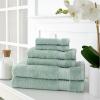 imageMartha Stewart 100 Cotton Bath Towels Set of 6 Piece 2 Bath Towels 2 Hand Towels 2 Washcloths Quick Dry Towels Soft ampamp Absorbent Bathroom Essentials BeigeSage