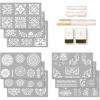 imageMartha Stewart 15 Pc Stencil Kit Classic Tile
