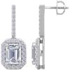 imageMartha Stewart 2 12 Carat Lab Grown Diamond Drop Earrings In 14K Gold Emerald Cut Lab Grown Diamond Earringswhitegold