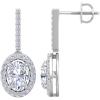 imageMartha Stewart 2 12 Carat Lab Grown Diamond Drop Earrings In 14K Gold Oval Shape Lab Grown Diamond Earringswhitegold