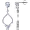imageMartha Stewart 3 Carat Lab Grown Diamond Drop Earrings In 14 Karat Gold Lab Grown Diamond Earringswhitegold