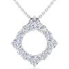 imageMartha Stewart 4 Carat Lab Grown Diamond Circle Necklace In 14 Karat Gold Lab Grown Diamond Necklace For Womenwhitegold