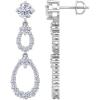 imageMartha Stewart 4 Carat Lab Grown Diamond Drop Earrings In 14 Karat Gold Lab Grown Diamond Earringswhitegold