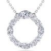 imageMartha Stewart 4 Carat Lab Grown Diamond Marquise and Round Circle Necklace In 14 Karat Gold Lab Grown Diamond Necklace For Womenwhitegold