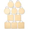 imageMartha Stewart Circle and Square Wood Plaque Set 10 pcs