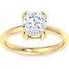 imageMartha Stewart Cushion Cut Lab Grown Diamond Solitaire Ring Diamond Engagement Ring in 14 Karat Goldyellowgold