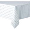 imageMartha Stewart Daisy Stripe Tablecloth Single Pack BeigeBrown 60quotx84quotBlue