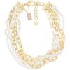 imageMartha Stewart Five Strand Pearl and Chain Twisted Necklace In Gold For Women