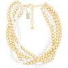 imageMartha Stewart Five Strand Pearl and Gold Ball Twisted Necklace In Gold For Women