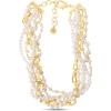 imageMartha Stewart Five Twisted Strand Pearl and Chain Necklace In Gold For Women