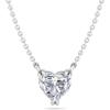 imageMartha Stewart Heart Shape Lab Grown Diamond Solitaire Necklace in 14 Karat Gold Lab Grown Diamond Necklacewhitegold