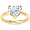 imageMartha Stewart Heart Shape Lab Grown Diamond Solitaire Ring Diamond Engagement Ring in 14 Karat Goldyellowgold