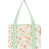imageMartha Stewart Large Lunch Bag Insulated Lunch Box for Women Small WaterResistant with Comfortable Carry Straps Small Cooler Measures 14quot x 8quot x 10quot Floral Cloud Dancer