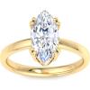 imageMartha Stewart Marquise Shape Lab Grown Diamond Solitaire Ring Diamond Engagement Ring in 14 Karat Goldyellowgold