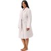 imageMartha Stewart MidLength Puffer Robe for Women  Cozy Quilted Sleepwear for Lounging or LayeringLt Grey Mix