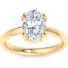 imageMartha Stewart Oval Shape Lab Grown Diamond Solitaire Ring Diamond Engagement Ring in 14 Karat Goldyellowgold