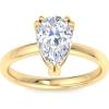 imageMartha Stewart Pear Shape Lab Grown Diamond Solitaire Ring Diamond Engagement Ring in 14 Karat Goldyellowgold