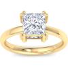 imageMartha Stewart Princess Cut Shape Lab Grown Diamond Solitaire Ring Diamond Engagement Ring in 14 Karat Goldyellowgold
