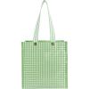 imageMartha Stewart Reusable Grocery Bag Spacious 13 x 8 x 14 Shopping Bag for Groceries Perfect for Shopping Arcadian Green Gingham