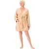 imageMartha Stewart Robe  Sleepwear for Women  ShorterLength Microfleece  Cozy Warm Relaxing LoungewearCuban Sand