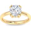 imageMartha Stewart Round Shape Lab Grown Diamond Solitaire Ring Diamond Engagement Ring in 14 Karat Gold For Womenyellowgold