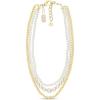 imageMartha Stewart Three Strand Pearl and Ball Necklace In Gold For Women
