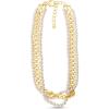 imageMartha Stewart Three Twisted Strand Pearl and Chain Necklace In Gold Long For Women